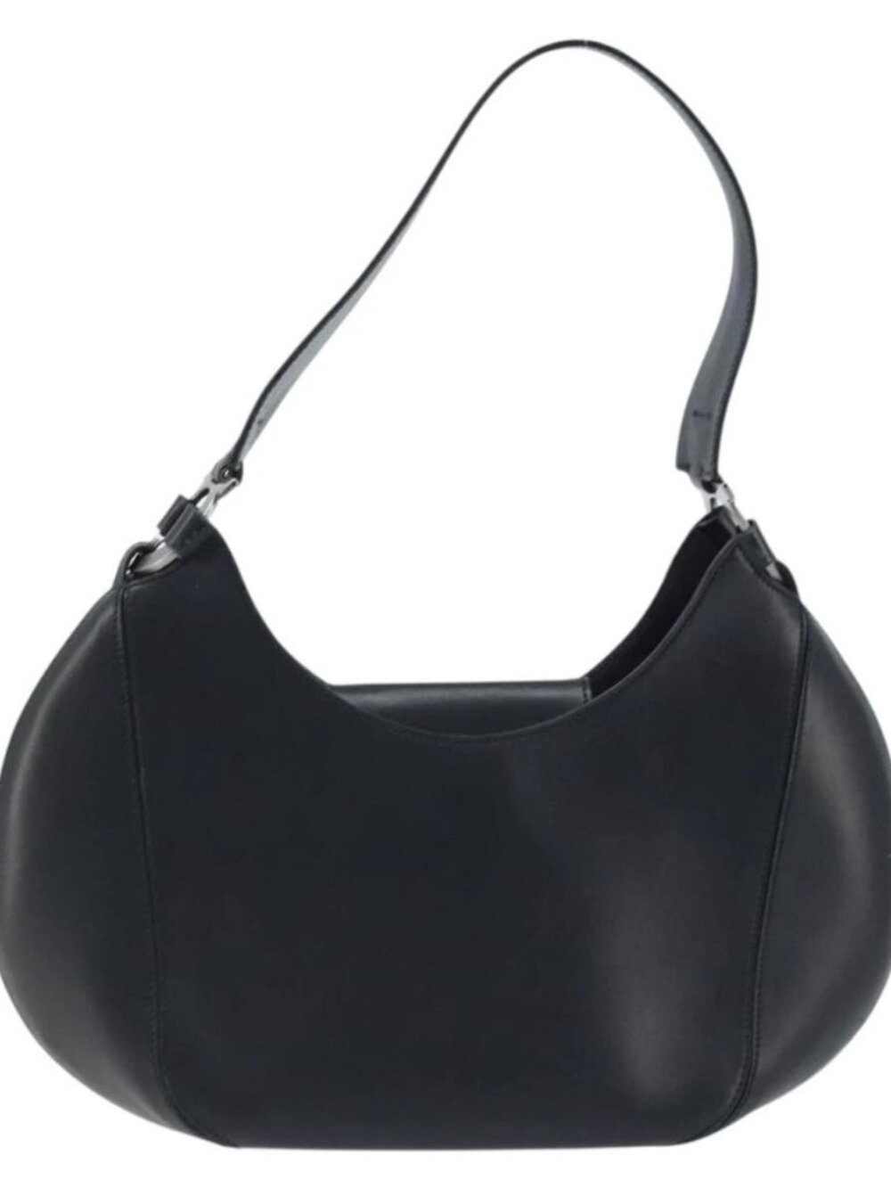Salvatore Ferragamo Shoulder Bag Leather Black Auth ka2654A - Picture 2 of 16